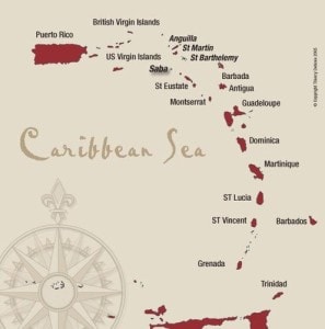 east carib map