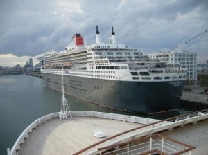 Clear of the Queen Mary 2